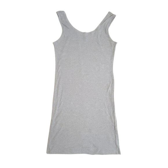 Ambiance Dresses & Skirts - Womens Heathered Gray Tank Dress 1X Ambiance Sleeveless Casual Comfortable
